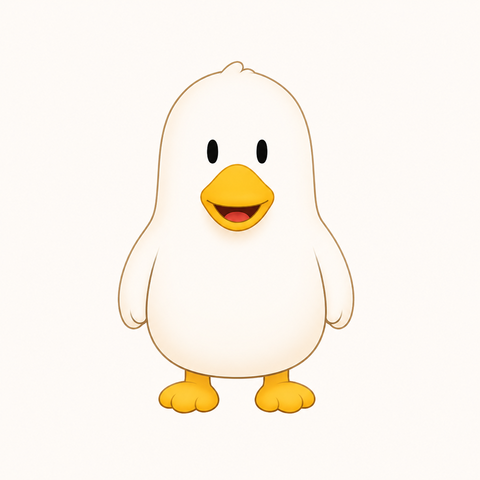 Cuak character reference — front view