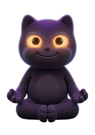 DuoGit's cat mascot