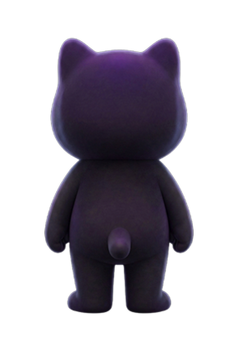 Ghost character reference — back view