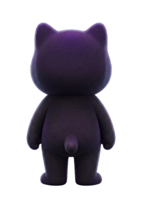 Ghost character reference — back view
